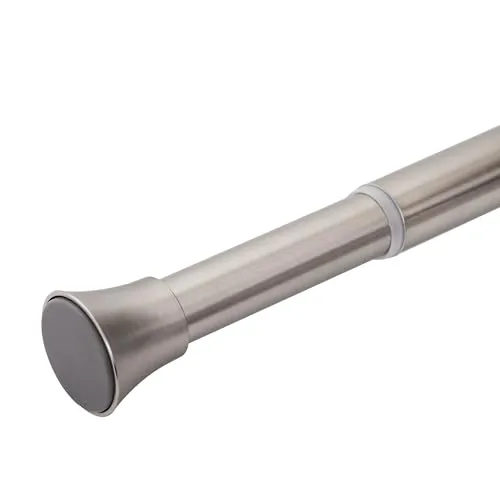 Mardom gardinenstange ohne bohren - teleskop vorhangstange, teleskopstange vorhang, robust, universell, Federzugmechanismus, sicherer Halt Stahl 140-230