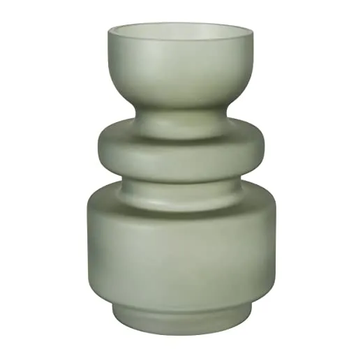 Boltze 2019116 Bodena Vase dunkelgrün 25 cm - Elegante Glasvase in dunkelgrün, ideal für frische Blumen oder als dekoratives Element in jedem Raum. Perfekt für stilvolle Akzente.