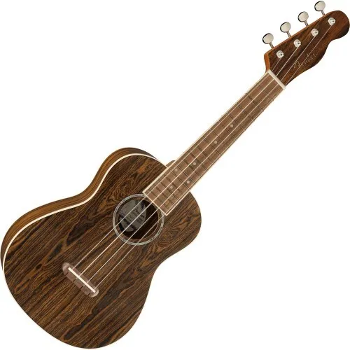 Fender Zuma Exotic Concert Ukulele Bocote - Konzert-Ukulele aus der California-Serie mit edlem Bocote-Holz, klaren Klängen und optimalen Spieleigenschaften für Musiker aller Altersgruppen.