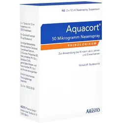 Produktbild AQUACORT 50 Mikrogramm Nasenspray 2x200 ED 2X10 ml