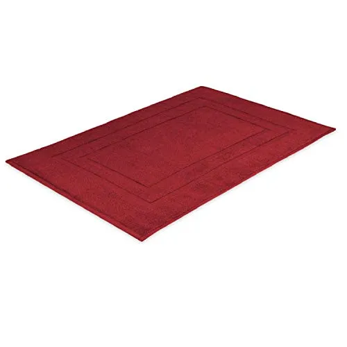 EXKLUSIV HEIMTEXTIL Frottier Handtücher Badvorleger 50 x 80 cm Bordeaux 700 g