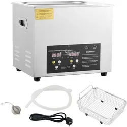 SucceBuy Verbesserter Ultraschallreiniger 10L Professioneller digitaler Laborreiniger mit Timer für gründliche Teile- und Instrumentenreinigung, ...