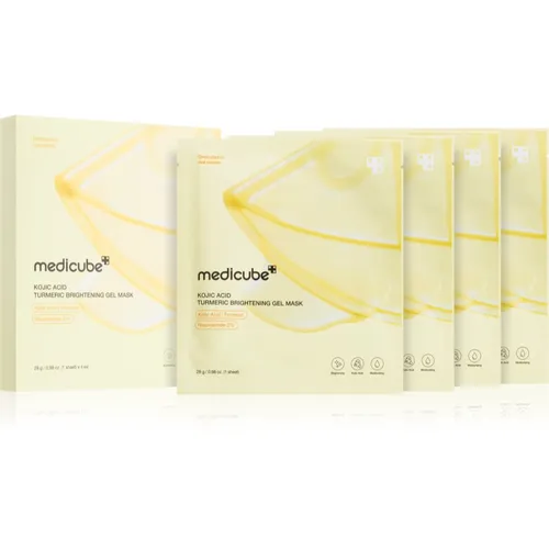 Medicube Kojic Acid Turmeric Brightening Gel Mask - Gesichtsmasken für einen strahlenden Teint – die Gelmaske vereint aufhellende Pflege mit intensiver Feuchtigkeit und ist ideal für alle Hauttypen.