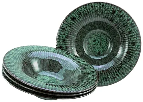 CreaTable Suppenteller Allegra Magic Green, 4er Set von CreaTable