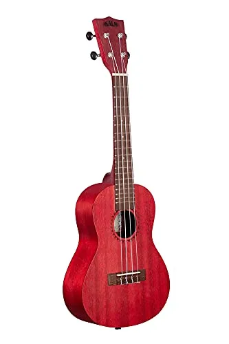 Kala KA-MRT-RED-C - Adobe Red Watercolor Meranti Concert Ukulele