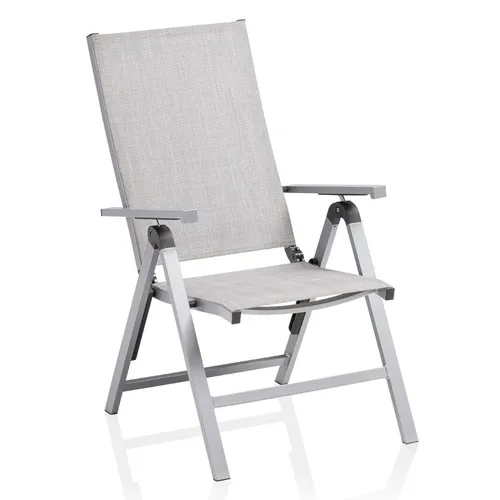 KETTLER RASMUS Multipositionssessel - Stuhl für Innen- & Außenbereich, aus leichtem Aluminium, verstellbar und tragbar – ideal für entspannte Stunden im Garten oder auf der Terrasse.