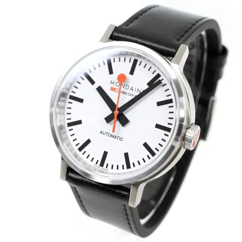 Mondaine Herren Analog Automatik Uhr mit Leder Armband MST.4161B.LBV