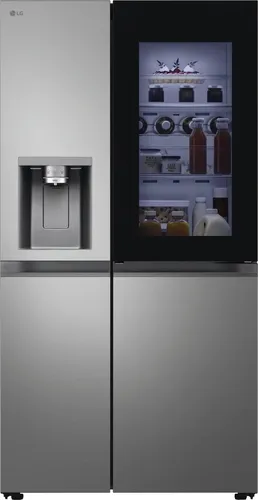 LG GSXE81PYBD Side-by-Side Kühlschrank - 91,3 cm breiter Kühlschrank mit 628 L, Eis-, Crushed Ice- und Wasserspender sowie WLAN-Funktion für maximale Effizienz und Komfort.
