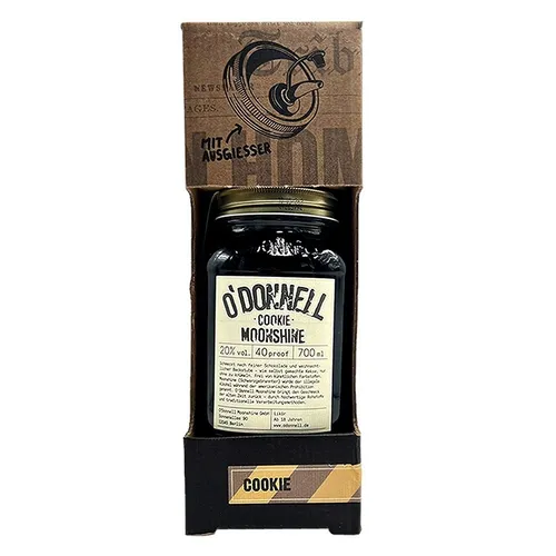 O'Donnell Cookie Moonshine Likör, mit Ausgießer, 20% Vol. 0,7 l