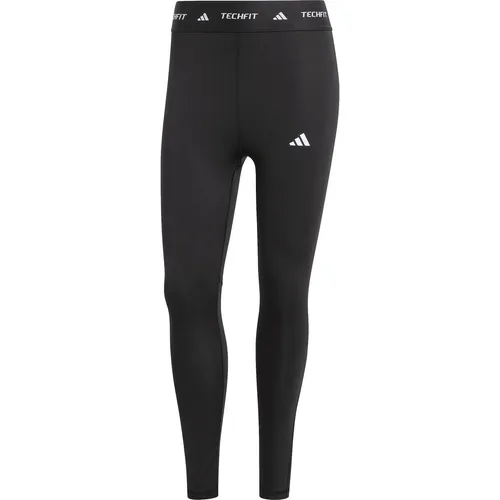 adidas TF 7/8 L Tights Damen - Kompressions-Tights in Schwarz, Größe XS - Kleidung: 7/8-lange Tights mit techfit-Technologie für optimale Kompression; atmungsaktiv und feuchtigkeitsregulierend dank AERO.RDY-Technologie – ideal für sportliche Aktivitäten.
