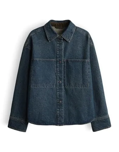 OPUS Damen Jacke JASPA | Regular Jeansjacke mit Corddetails in Dirty Blue, Größe 36 - Funktionsjacken mit lässigem Design und hochwertiger Denim-Qualität. Ideal für moderne Frauen, die einen femininen und bequemen Look suchen.