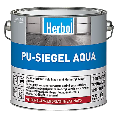 Herbol PU Siegel Aqua - 0,75 Liter  Glänzend