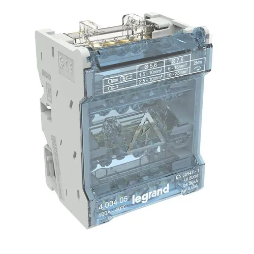 Legrand 400405 modularer Verteiler 4-polig 100a 4 Module