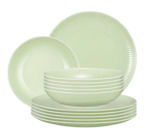 Seltmann Weiden Tafelservice Amina 12er Set in grün von Seltmann Weiden