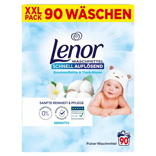 Lenor WM Pulver Sensitiv 4.5KG Waschmittel 90 WL von Lenor