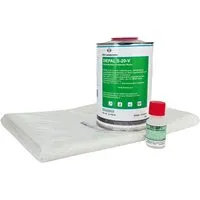 DD Composite 1kg GFK Polyesterharz + 1m² Glasfasermatte 450g/m²