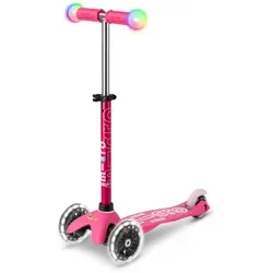 Mini Micro Deluxe Magic Kinderroller - Rosa - Unisex Kinderroller ab 2 Jahren, mit 100 mm Rädern für einfaches Fahren und ein sicheres Fahrvergnügen.