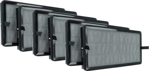 vhbw 6x Aktivkohlefilter Ersatz für Kärcher 2.863-067.0 für Luftreiniger - HEPA 13 Luftfilter Schwarz
