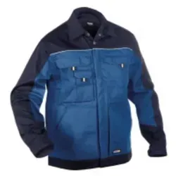DASSY Lugano Arbeitsjacke 300183 6281 KORNBLAU/DUNKELBLAU Gr. 3XL - Zweifarbige Arbeitsjacke aus der DASSY CLASSIC Serie, robust und ideal für professionelle Einsätze in der Arbeits- & Schutzkleidung.