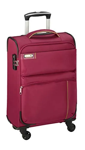 d&n Travel Line 6704 4-Rollen Trolley 65 cm pink - Koffer mit 4 leichtgängigen Rollen, ideal für stressfreies Reisen und viel Stauraum.