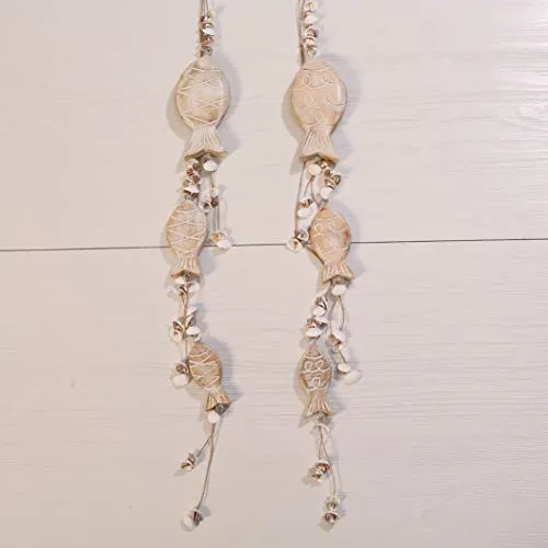 BOLTZE Fisch Hänger Bündel Dekohänger Baddeko Fischdeko maritim Mango Stückpreis