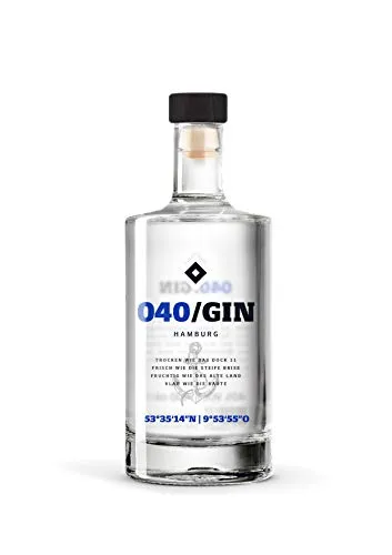 040 Gin - Fruchtig frischer Premium Gin des Hamburger SV - Gin, hergestellt in Kooperation mit dem Hamburger SV, überzeugt mit fruchtigem Apfel-Aroma und hochwertigem Design – das ideale Geschenk für HSV Fans!