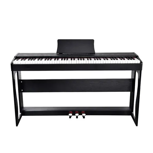 Digitalpiano Piano Stage Klavier - Elegantes Heimklavier in Schwarz - 88-Tasten digitales Klavier mit Bluetooth-Konnektivität, Aufnahme- und Wiedergabefunktion. Ideal für Musiker, die Flexibilität und moderne Technik schätzen. Kompakt und tragbar für einfaches Spielen überall.
