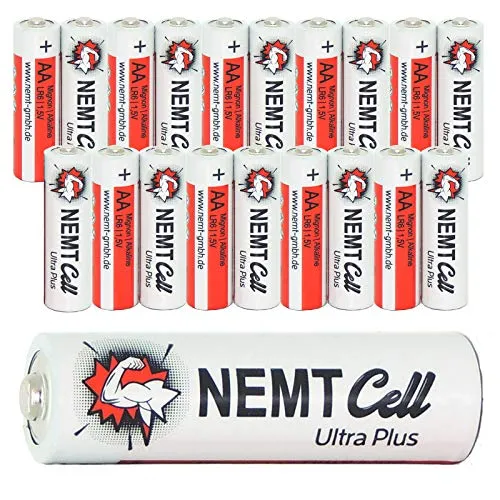 Alkaline Batterien AA Mignon NEMT Cell MN1500 LR6 AM3 20