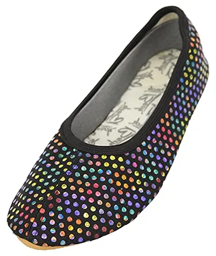 Beck Mädchen Punkt Multi Gymnastikschuhe in schwarz von Beck