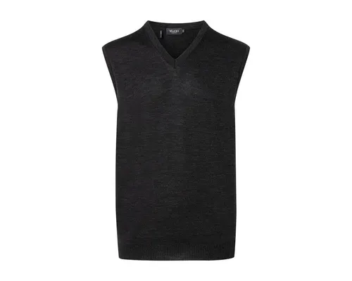 MAERZ Muenchen Pullunder - Eleganter Pullunder aus 100% Wolle in anthrazit, Größe 48, ideal für stilvolle Layering-Looks und warme Wintertage.
