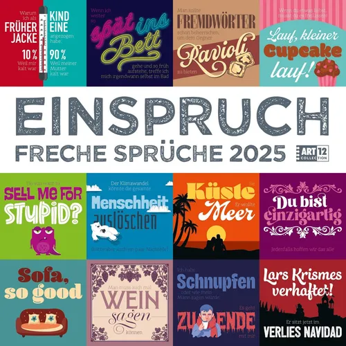 Einspruch Kalender 2025 - 30x30 Ackermann Kunstverlag