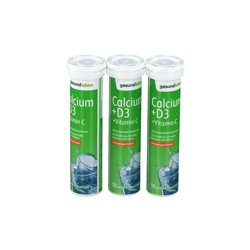 gesundleben Calcium + D3 + Vitamin C mit Orangengeschmack