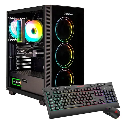 Hyrican GAMEMAX Draco XD - Leistungsstarker Gaming-PC mit Ryzen 5 und RTX 5060 - Hyrican GAMEMAX Draco XD: Gaming-PC mit AMD Ryzen 5 5500, 16 GB DDR4 RAM und 1 TB SSD. Ideal für flüssiges Gaming und multitaskingfähigen Einsatz. Mit ARGB-Beleuchtung und transparentem Gehäuse.
