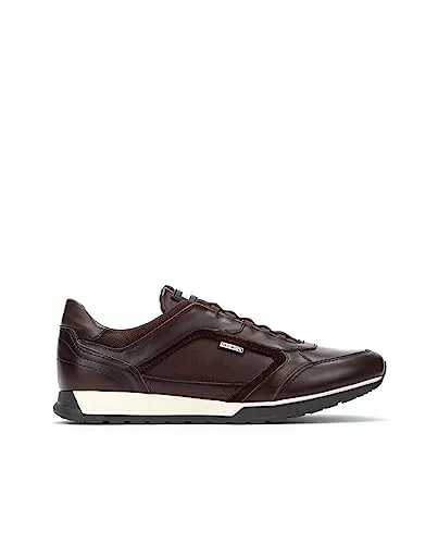 Pikolinos CAMBIL Herren-Sneakers aus Leder in Marrón - Herren-Sneaker aus hochwertigem Leder, mit bequemer Laufsohle und einfachem Einstieg ohne Verschluss – ideal für den täglichen Gebrauch!