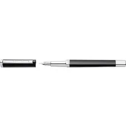 STAEDTLER Füllhalter triplus - Ergonomisch und elegant - Füller in anthrazit mit Vollmetall-Schaft und ergonomischer Dreikantform, ideal für komfortables Schreiben. Inkl. Standard-Tintenpatrone in royalblau.