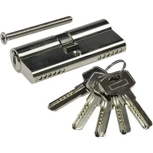 ChiliTec Schließzylinder mit 5 Schlüsseln, 35/35 mm, verschiedenschließend