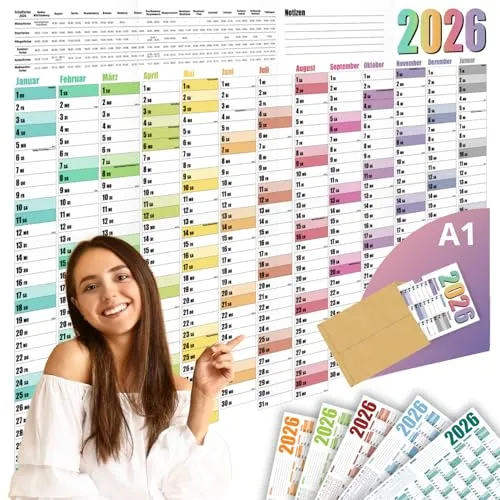 Jahresplaner Wandkalender 2026