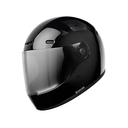 John Doe JD/ONE Motorradhelm - Glossy Schwarz, Größe L - Motorradhelm in glänzendem Schwarz, Größe L, bietet optimalen Schutz und hohen Tragekomfort für sicheres Fahren.