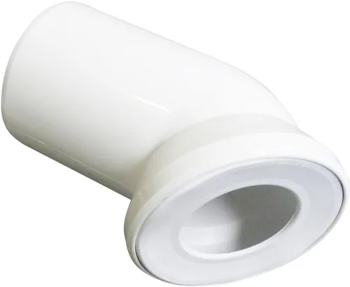 Wisa WC-Anschlussbogen Uni 45° weiß, 23 cm