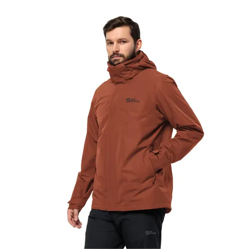 Jack Wolfskin Luntal 3in1 Ganzjahresjacke für Herren - Wasser- und winddichte 3in1-Jacke mit isolierender Fleece-Innenjacke für höchste Bewegungsfreiheit. Ideal für Stadt und Outdoor-Aktivitäten, erhältlich in Größe S-XXL.