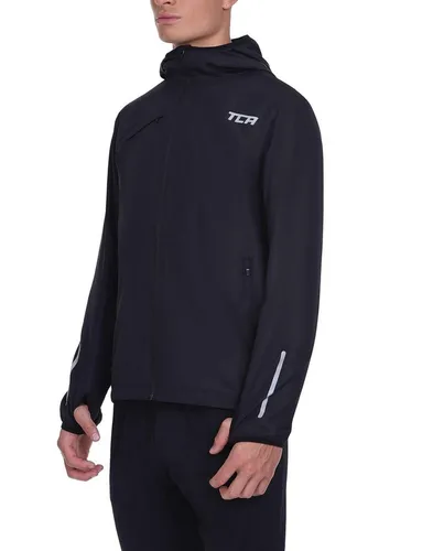 TCA Herren Lauf-Softshelljacke - Atmungsaktive und wasserabweisende Packable-Jacke in Schwarz, XL - Funktionsjacken, leicht verstaubar in eigener Tasche, ideal für Läufer; bietet Komfort, Schutz und optimale Atmungsaktivität für jedes Wetter.