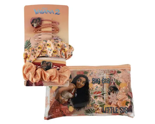Disney Haarstyling-Set Moana Beauty Set Kinder kompakt Format für unterwegs, Spar-Set