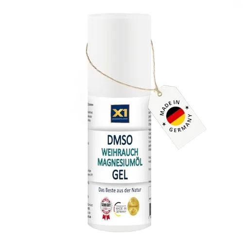 DMSO Gel mit Weihrauch & Magnesiumchlorid – ca. 60% DMSO 99,9% Reinheit – mit strukturiertem Wasser & Xanthan – ohne Zusätze – 50ml HDPE Tube mit Dosierpumpe