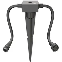 ledscom.de Dämmerungssensor IP44 Stecksystem NEMO inkl. Erdspieß, Helligkeitssensor für außen, Tag-Nacht-Schalter für Gartenbeleuchtung