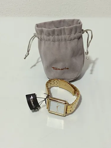 Tamaris Damen Analog Quarz Uhr mit Edelstahl Armband TT-0013-MQ - Armbanduhren für Damen, stilvolles Design mit kratzunempfindlichem Mineralglas und leicht wechselbarem Edelstahlarmband für individuellen Look.