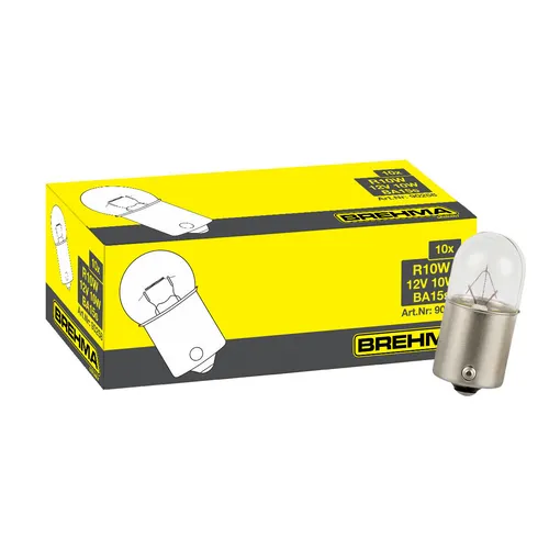 10x BREHMA R10W 12V 10W Glühbirne Autolampe BA15s Kugellampe Leuchtmittel