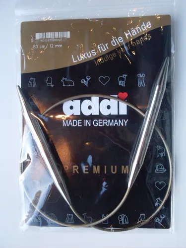 addi Rundstricknadel 12 mm Metall Stricken