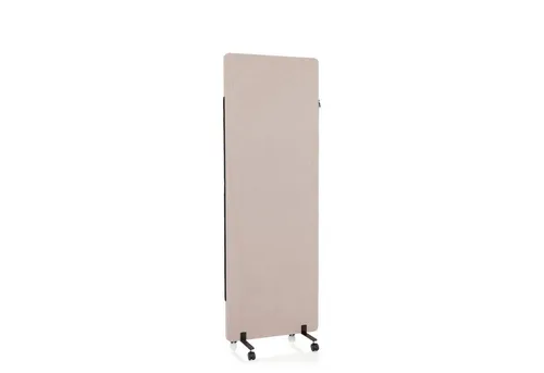 hjh OFFICE Mobile Akustik Trennwand FLEXMIUT 177 x 60 cm - Sichtschutz & Trennwände aus schallabsorbierendem Material, ideal als Pinnwand oder Raumteiler mit stabilen Rollen und Gleitern für hohe Mobilität und Flexibilität.