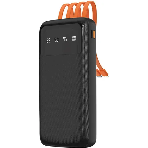 Dudao K6Pro Universal 10000mAh Powerbank mit USB-Kabel, USB Typ C, Lightning Black (K6Pro-schwarz) (10000 mAh, 37 Wh) (1573209000)