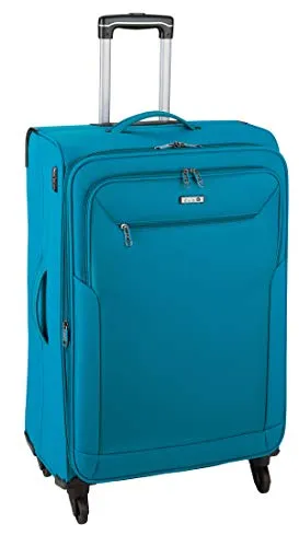 Leichter 2,7kg Reisegepäck Trolley 67 cm - Himmel Blau Bowatex - Mittelgroßer Koffer für Reisen mit 65-80 Litern Volumen, 2,7 kg leicht und mit 360° Leichtlauf-Rädern für müheloses Reisen.